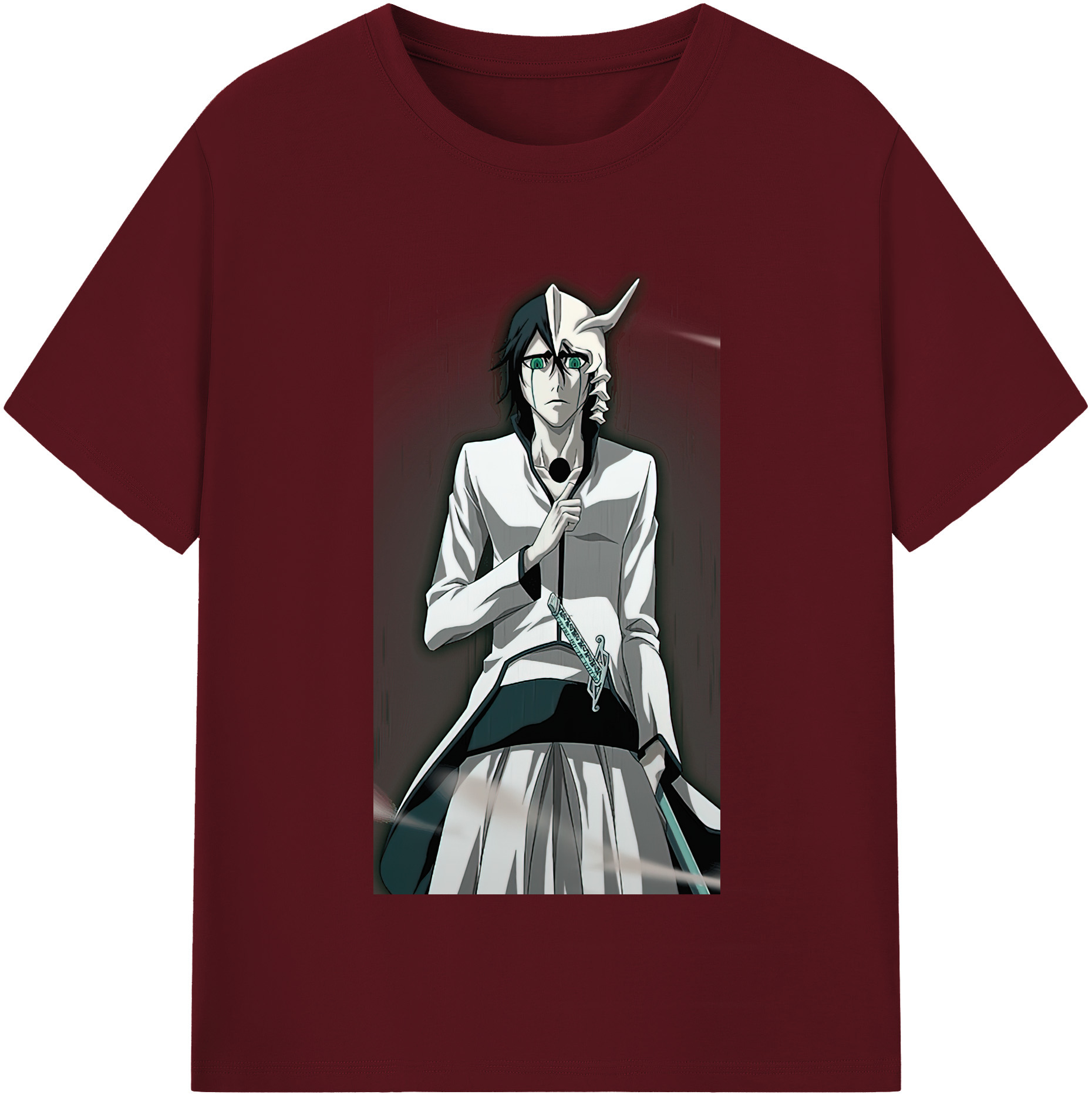 （画像用） ブリーチ ウルキオラ·シファー BLEACH Ulquiorra cifer 綿100％半袖Tシャツ（フロントプリント）